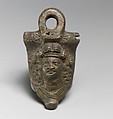Bronze handle attachment, Bronze, Roman