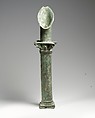 Bronze spout in the form of a Corinthian column, Bronze, Roman