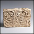 Plaque, sima, Terracotta, Etruscan