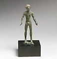 Bronze statuette of a nude youth, Bronze, Etruscan