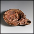 Terracotta oil lamp, Terracotta, Roman, Cypriot