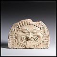 Terracotta gorgoneion antefix (roof tile), Terracotta, Greek