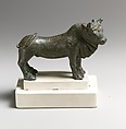 Bronze statuette of a bull, Bronze, Roman