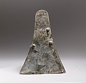 Bronze nose piece from a horse's trappings, Bronze, Roman