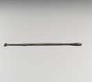 Bronze specillum (probe), Bronze, Roman