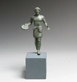 Bronze statuette of a youth with phiale, Bronze, Etruscan