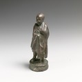 Bronze statuette of a boy in the pose of an orator, Bronze, Greek