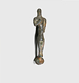 Bronze statuette of a male votary, Bronze, Minoan