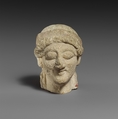 Female limestone head, Limestone, Cypriot