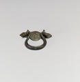 Handle with a head of a satyr, Bronze, Greek or Etruscan