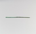 Fibula, serpentine type, Bronze, Etruscan