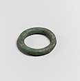 Fragments of a cart or chariot, rings, Bronze, Etruscan