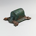 Fragments of a cart or chariot, rectangular sockets, Bronze, Etruscan