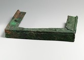 Fragments of a cart or chariot, parts of rectangular frame, Bronze, Etruscan