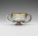 Gilded silver cup with two handles, Silver, gold foil, Anatolian