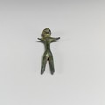 Bronze votive statuette of a standing human, Bronze, Etruscan
