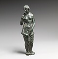 Bronze statuette of Aphrodite with silver eyes, Bronze, Greek