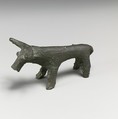 Bronze statuette of a bull, Bronze, Greek