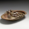 Bronze basket vase with swinging handles, Bronze, Roman