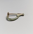 Fibula, Aucissa type, Bronze and iron, Roman