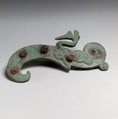 Fragments of a cart or chariot, S-shaped braces, Bronze, Iron, Etruscan