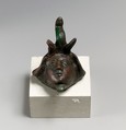 Head with elephant spoils, Bronze, Greek, Egypt