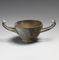 Bronze kylix (drinking cup), Bronze, Greek