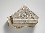 Limestone finial of a funerary stele, Limestone, Cypriot