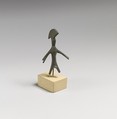 Statuette of striding warrior (Ares?), Bronze, Etruscan