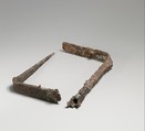Two fragmentary iron fire-rakes, Iron, Etruscan