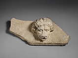 Limestone cornice with a lion’s head, Limestone, Cypriot