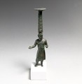 Shaft of a bronze thymiaterion (incense burner), Bronze, Etruscan