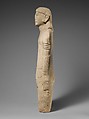 Limestone statuette of a male votary with Cypriot shorts and a diadem, Limestone, Cypriot