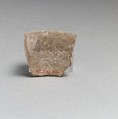 Vase fragment, Terracotta, Minoan
