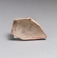 Vase fragment, Terracotta, Minoan