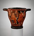 Terracotta skyphos (deep drinking cup), Attributed to the CA Painter, Terracotta, Greek, South Italian, Campanian