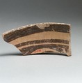 Terracotta rim of a bowl, Terracotta, Dimini culture