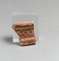 Vase fragment, Terracotta, Minoan