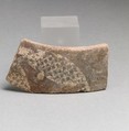 Vase fragment, Terracotta, Minoan