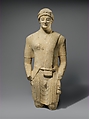 Limestone statue of a male votary, Limestone, Cypriot