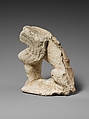 Limestone sphinx supporting a votive bowl, Limestone, Cypriot