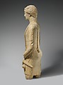 Limestone statue of a male votary, Limestone, Cypriot