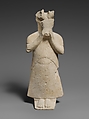 Limestone figure with mask, Limestone, Cypriot