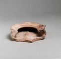 Lamp fragment, Terracotta, East Greek, Lydian