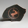 Kylix fragment, Oltos, Terracotta, Greek, Attic