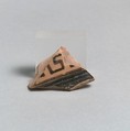 Volute-krater fragment, Terracotta, Greek, Attic