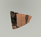 Fragment of a terrracotta amphora (jar), Amasis Painter, Terracotta, Greek, Attic