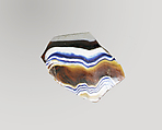 Glass mosaic ribbed bowl fragment, Glass, Roman, probably Italian