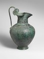 Bronze oinochoe (jug), Bronze, Greek