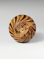Terracotta aryballos (oil flask), Signed by Nearchos as potter, Terracotta, Greek, Attic